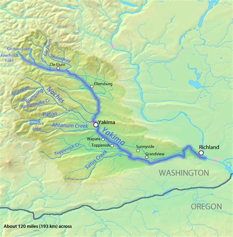 yakima river wa map